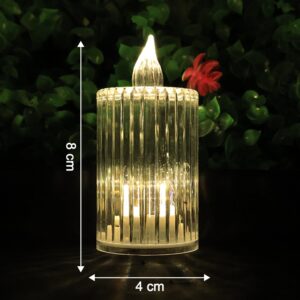 Crystal Effect LED Candle Set