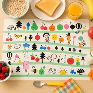 Kids Cartoon Dining Table Placemats