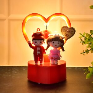 Romantic Couple Love Showpiece with Heart Frame
