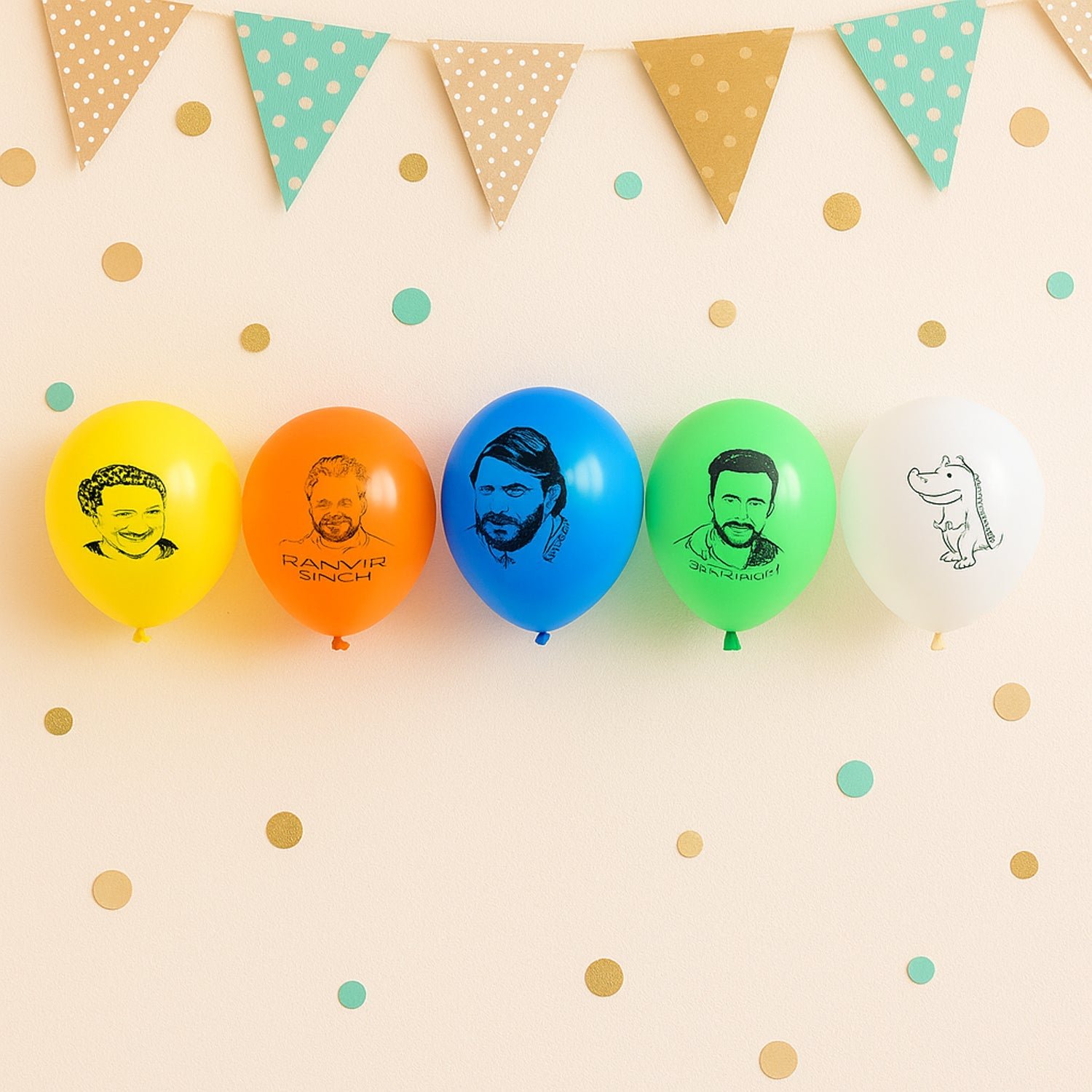 Assorted Printed Party Latex Balloons