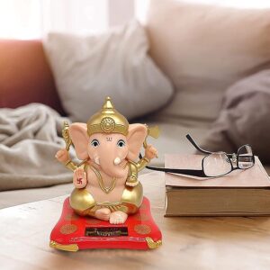 Solar Dancing Ganesha Decorative Idol