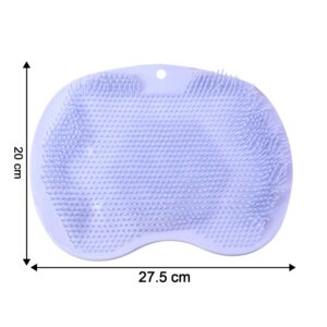 Purple Silicone Foot Scrubber Bath Mat
