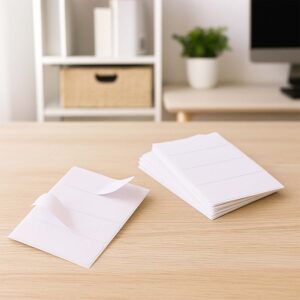 Adhesive White Label Stickers