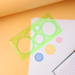 Spirograph Geometry Design Ruler Stencil Set