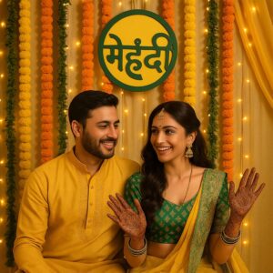 Mehndi Ceremony Wall Hanging Sign