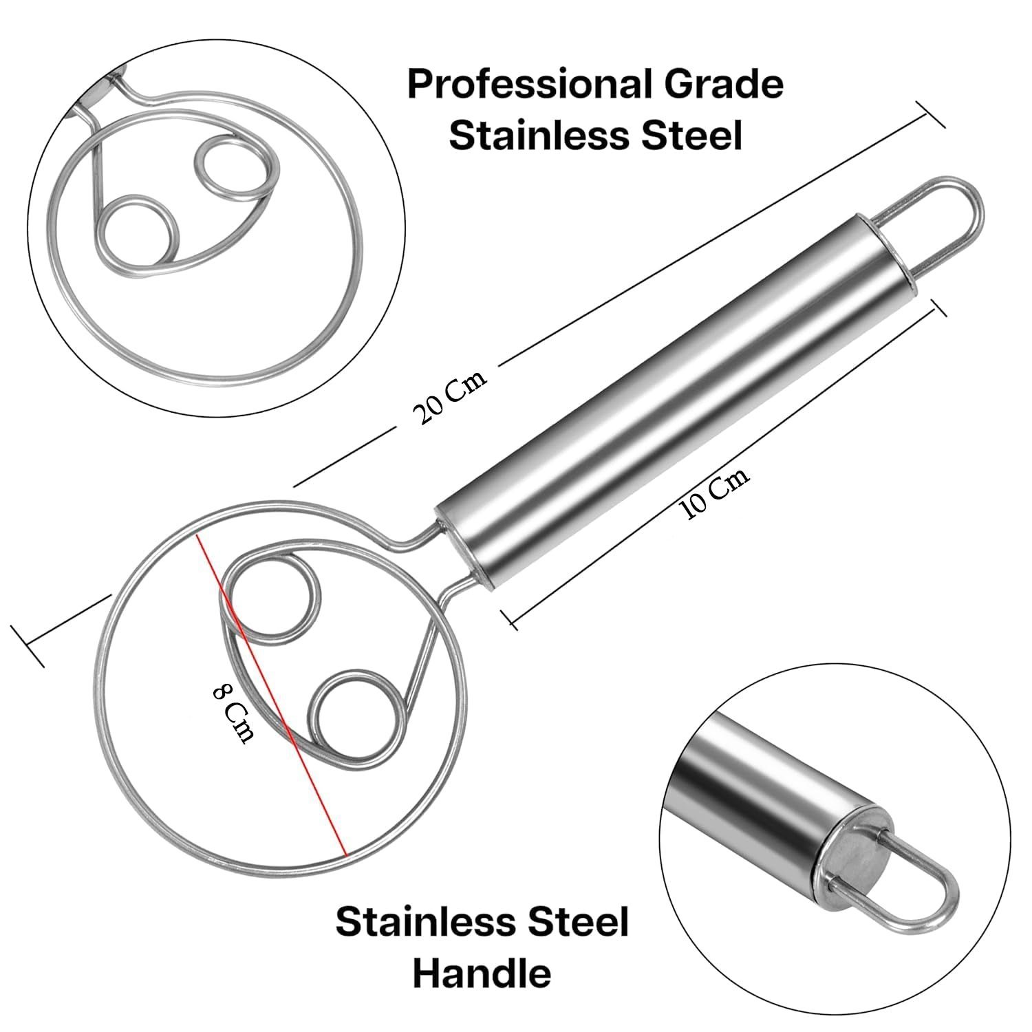Stainless Steel Dough Whisk