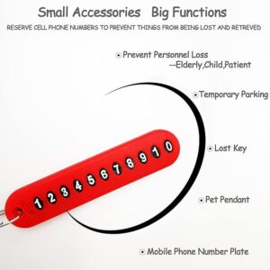 Anti Lost Keychain with Number Plate