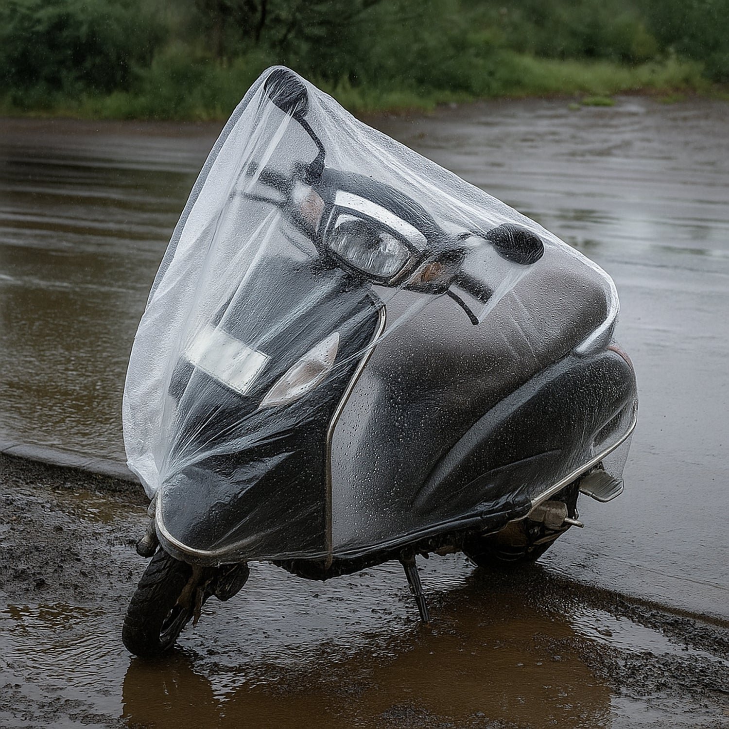 Big Plastic Activa Bike Cover